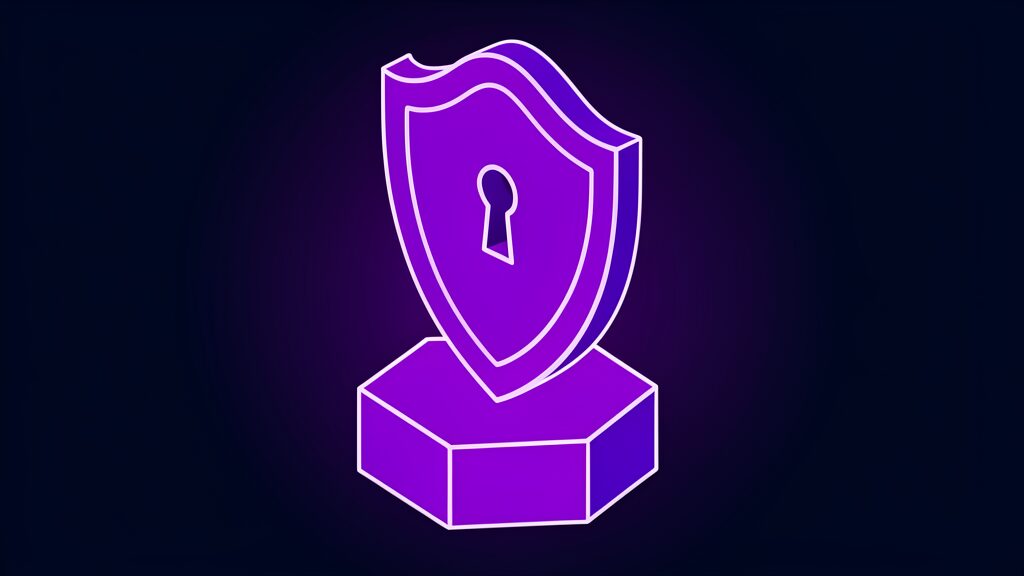 Defenses for AI coding agents shown as a shield with a keyhole