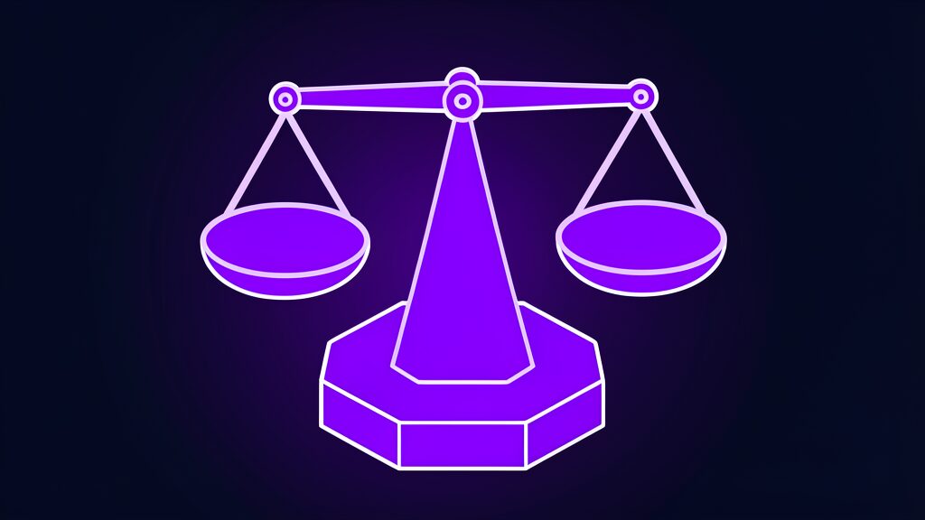 Balance scale comparing orbital and ground AI computing economics