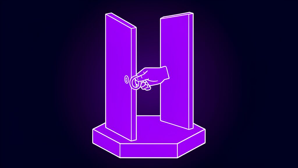 human in the loop 4 0 f gate with hand on latch