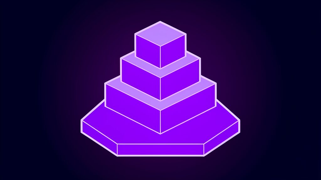 hyper3d ai rodin 3d model generator d stepped pyramid of three blocks