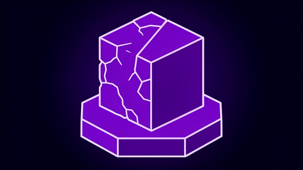 Improving AI-generated images - half rough, half polished pixel cube metaphor