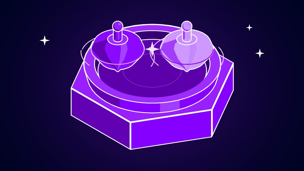 Chinese open-weight models - meta open model rival chinese open weight models a two spinning tops duelling in a round arena