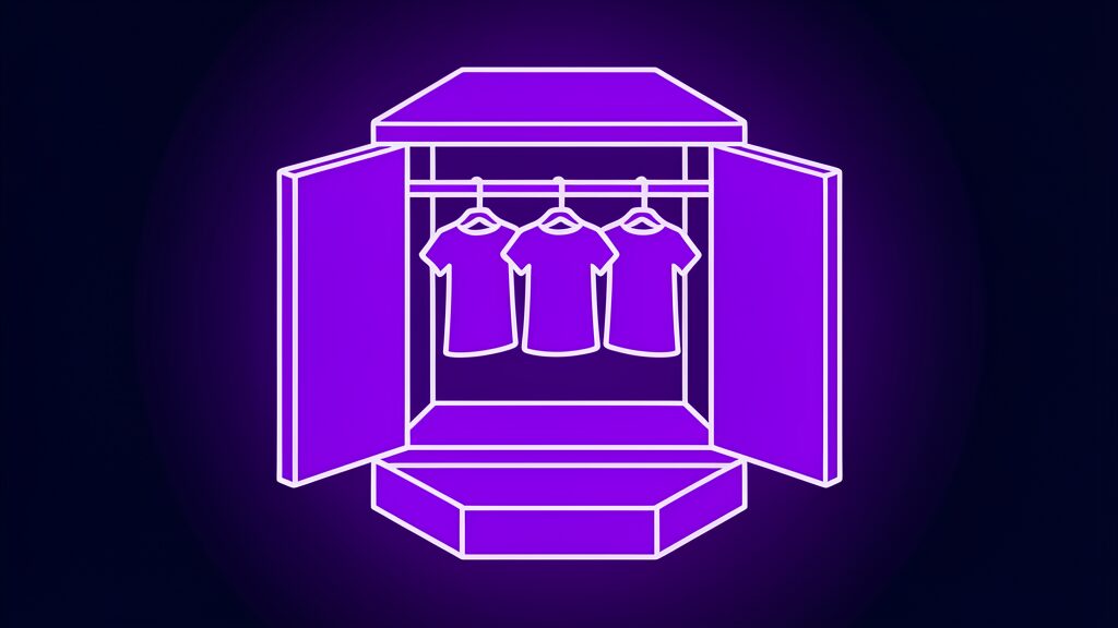 Virtual closet built from your own photos for Meta Style Sketch outfits