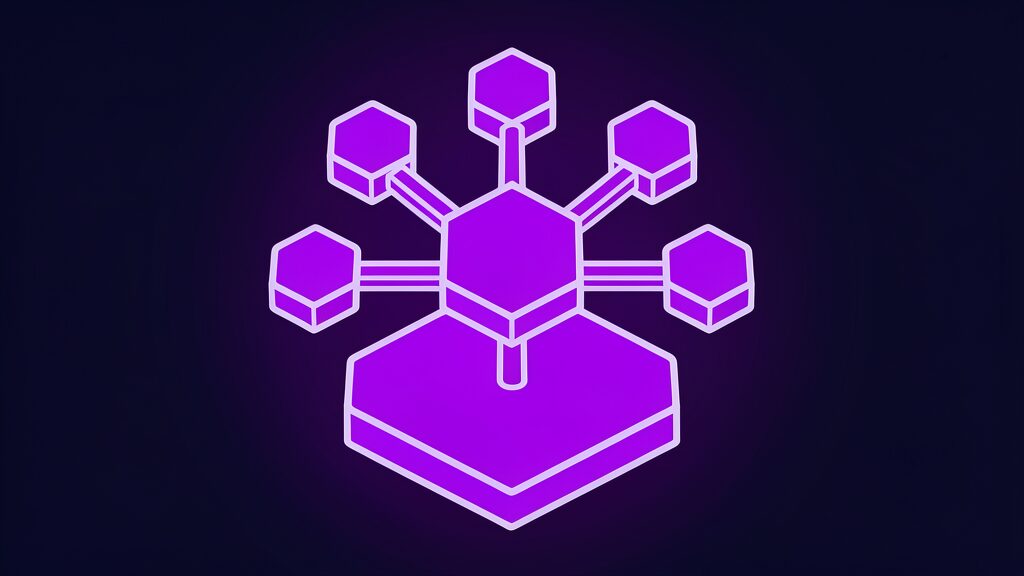 Nvidia AI investments shown as a central gem node linked to six satellite nodes
