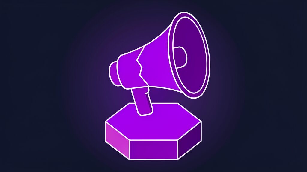 Cracked megaphone announcing the Ollie AI assistant shutdown