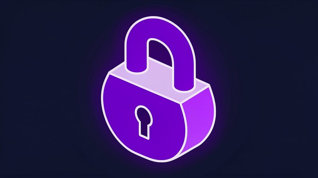 Padlock representing privacy around the Starbucks AI menu
