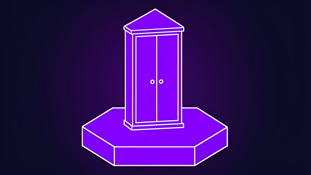 triverse ai 3d model generator i magician cabinet closed doors