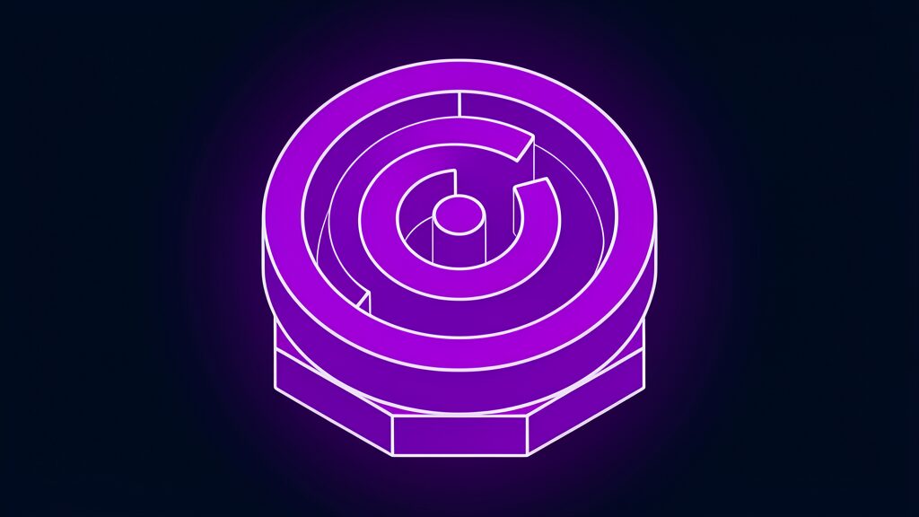 Spiral maze illustrating why Tyler Shultz says AI is harder to audit than a blood test
