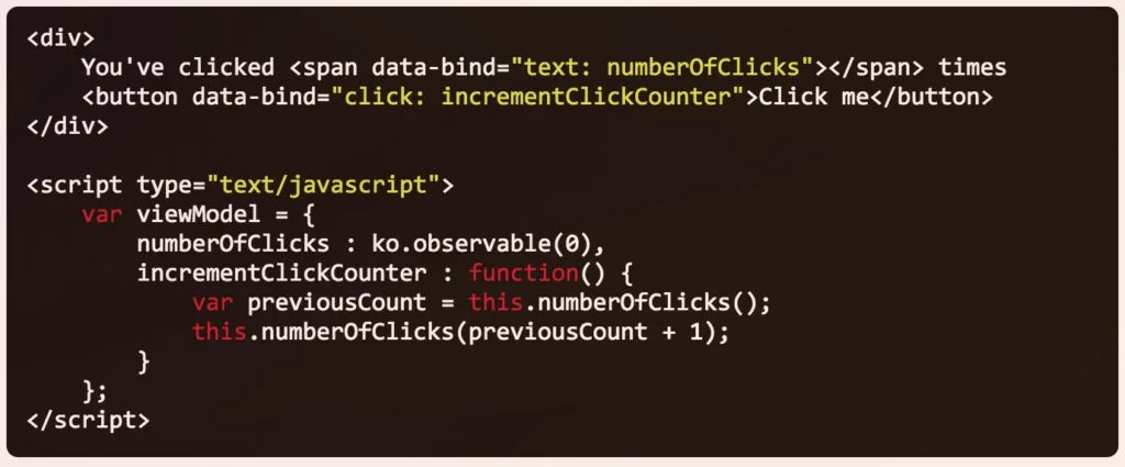 An Introduction to KnockoutJS: What is it and how does it work? 6 Data Binding in KnockoutJS