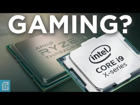 progressive Robot AMD Ryzen Threadripper and Intel Core i9 X-series processors under the word “GAMING?”