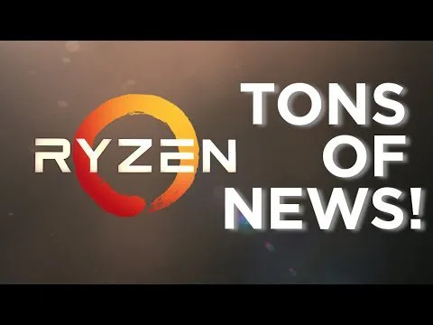 progressive Robot Ryzen logo with “TONS OF NEWS!” text on a dark background