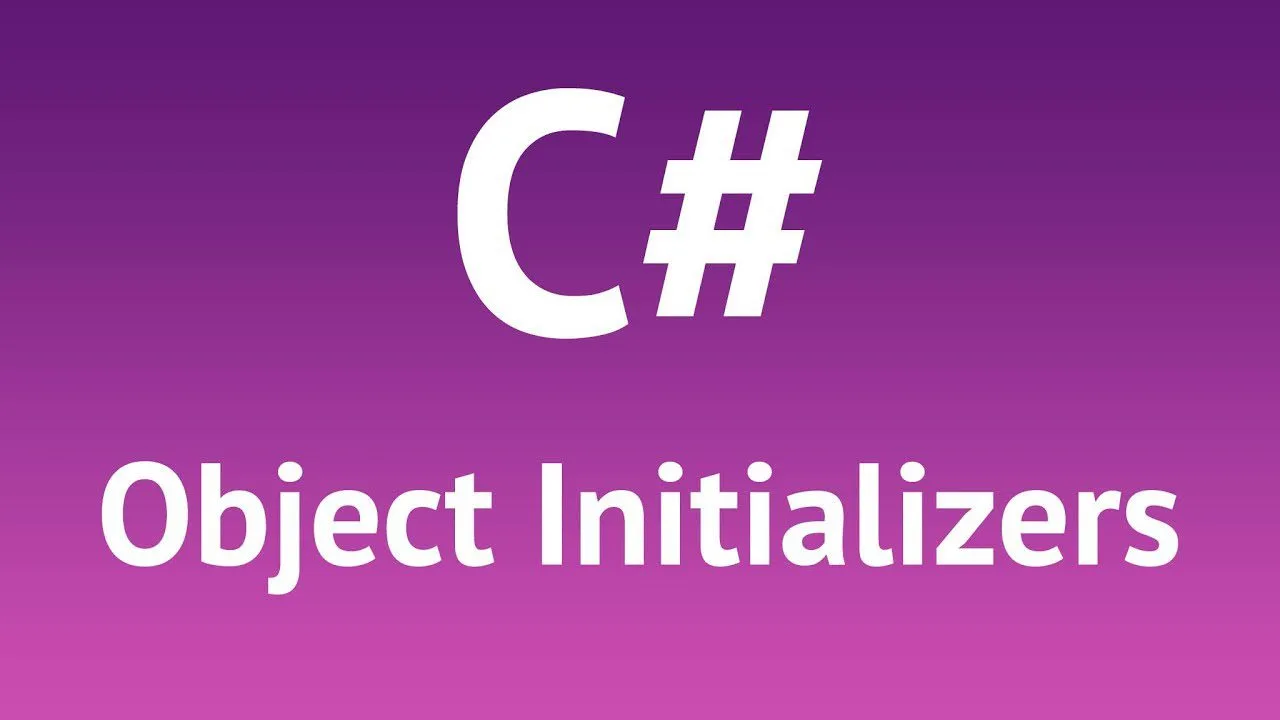 progressive Robot C# Object Initializers title on a purple background