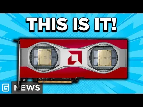 progressive Robot graphic card with two fan cutouts and the text THIS IS IT! above, with G NEWS logo in corner