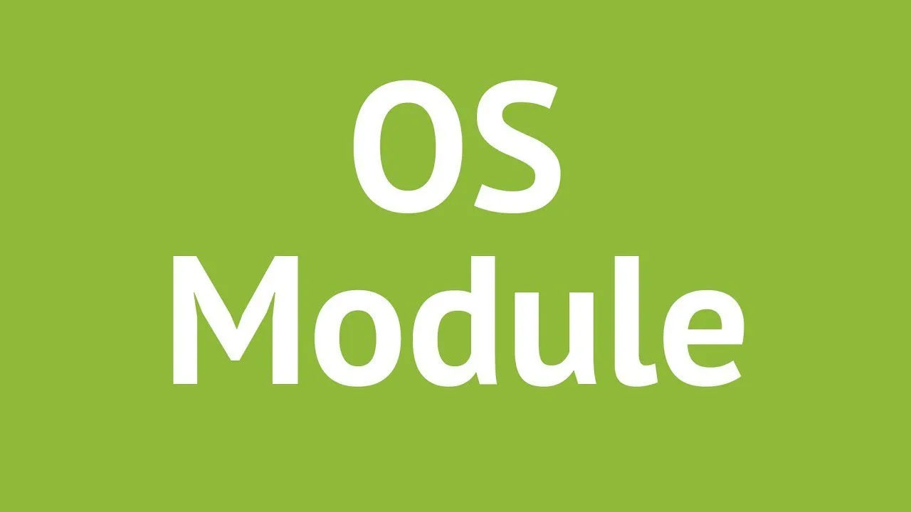 progressive Robot green background with large white text reading OS Module