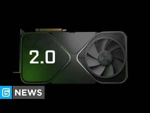 Progressive Robot graphic of a GPU with a large fan and “2.0” on the left, with “G NEWS” logo in the corner