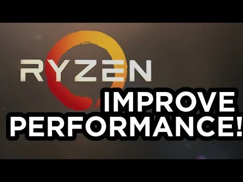 Progressive Robot graphic with Ryzen logo and text “IMPROVE PERFORMANCE!”