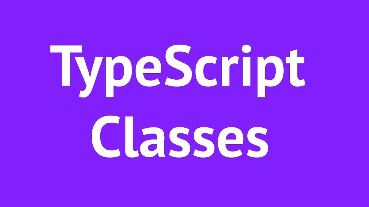 progressive Robot TypeScript Classes text in white on a purple background