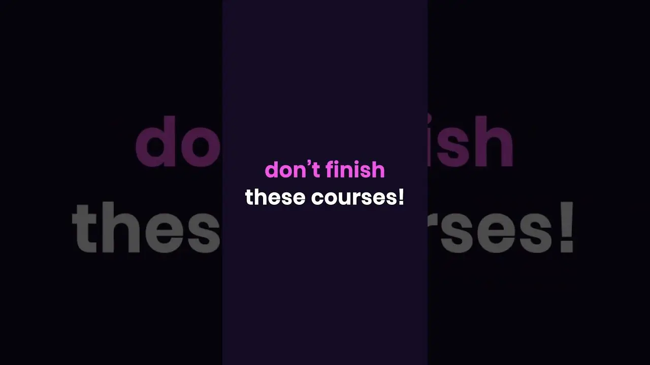 Image for 50 Hour Courses Are a SCAM! Here's Why...