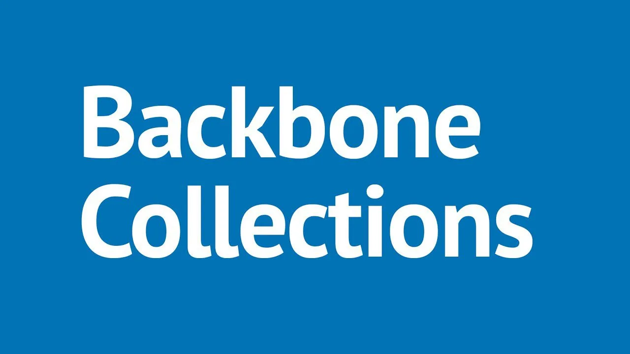 progressive Robot blue graphic with large white text reading Backbone Collections