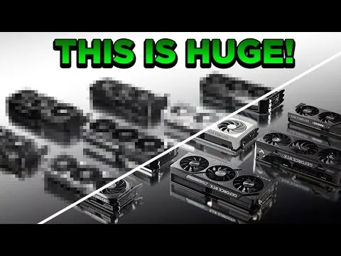 progressive Robot thumbnail showing blurry older graphics cards vs sharp modern GPUs, with text THIS IS HUGE!