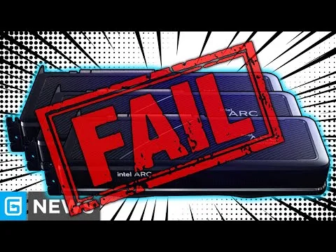 Progressive Robot Company graphic card illustration with large red “FAIL” stamp across it in a comic-style burst background