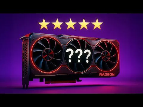 Progressive Robot graphic card with three fans, five-star rating above, and “???” displayed on a purple background.