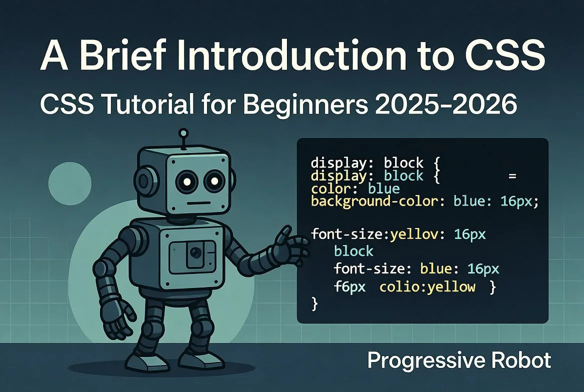 A Brief Introduction to CSS – CSS Tutorial for Beginners 2025–2026 | Progressive Robot