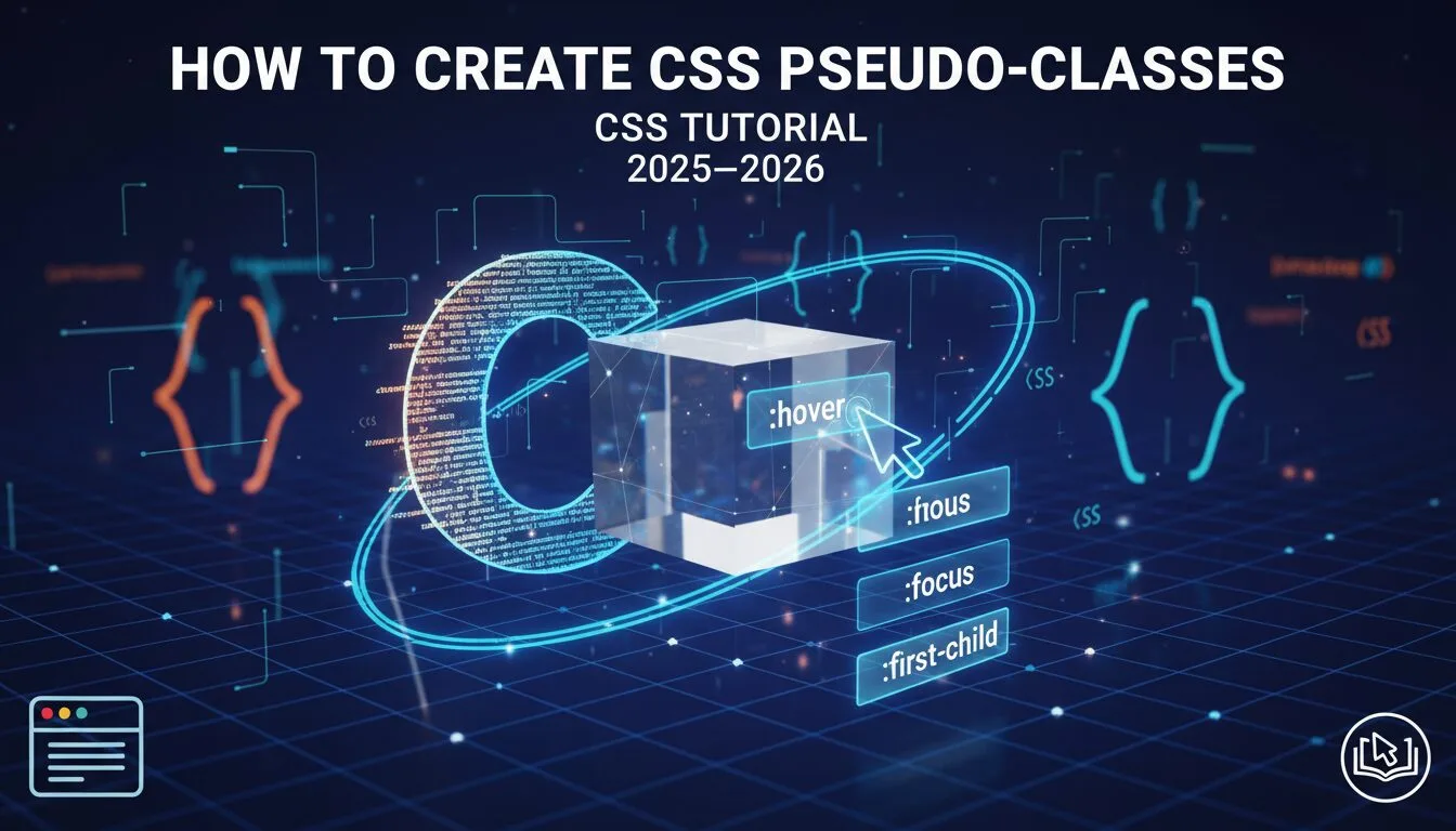 How to Create CSS Pseudo-classes – CSS Tutorial 2025–2026