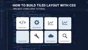 How to Build Tiled Layout with CSS – Project Cards Grid Tutorial 2025–2026