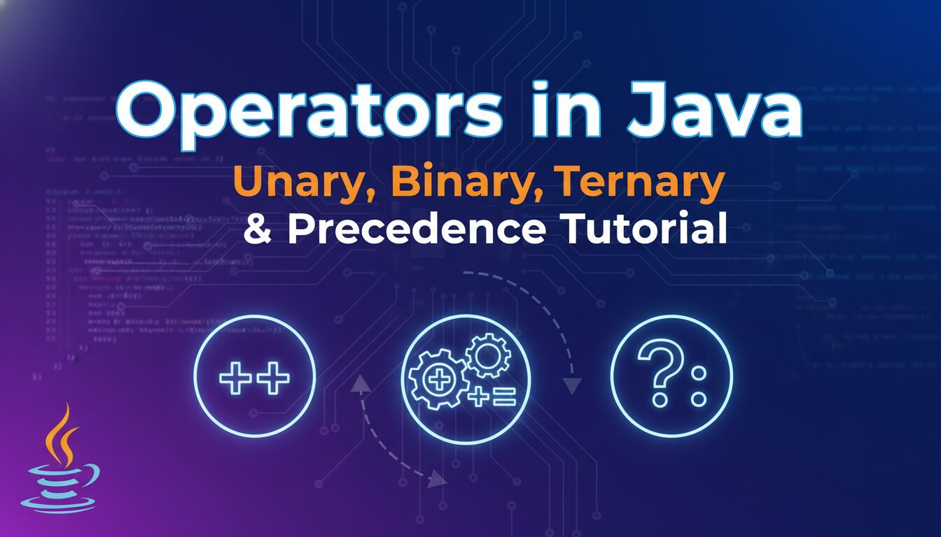 Operators in Java – Unary, Binary, Ternary & Precedence Tutorial 2025 ...