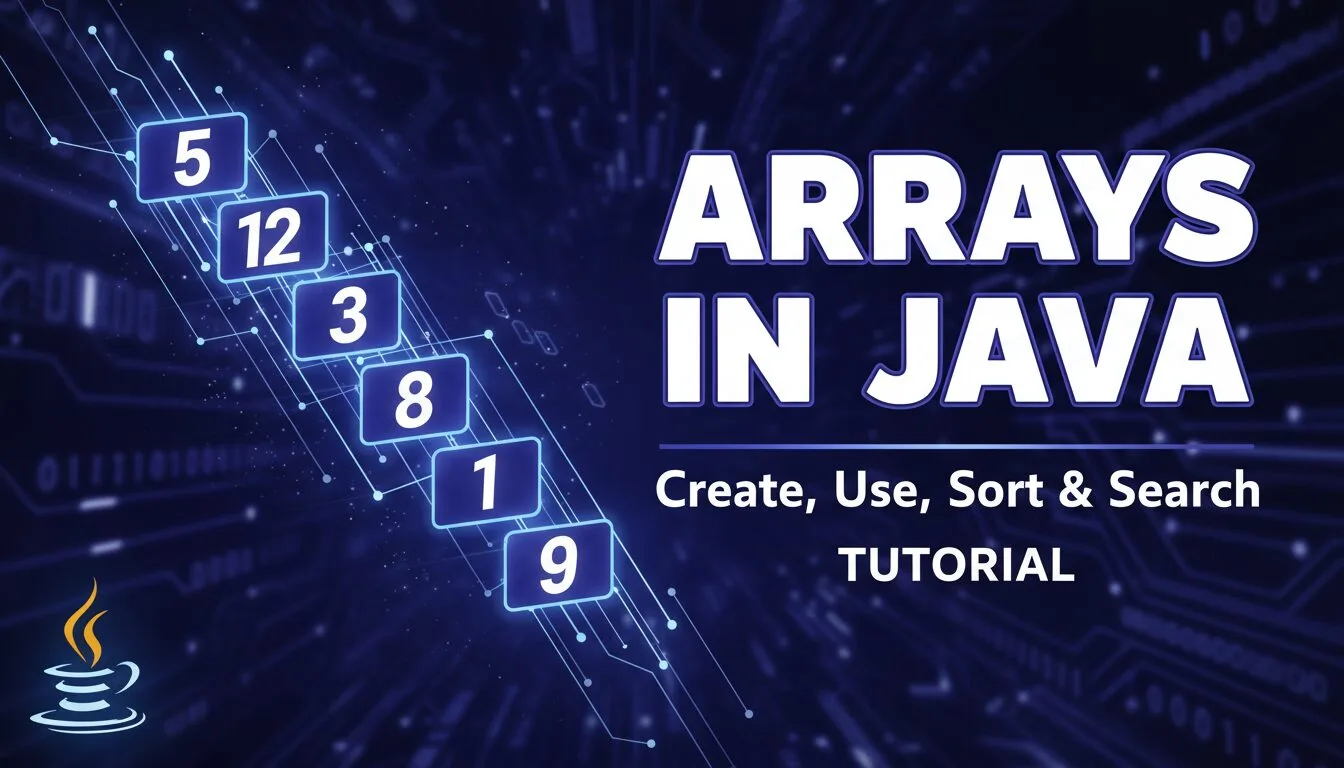 Arrays in Java – Create, Use, Sort & Search Tutorial 2025–2026