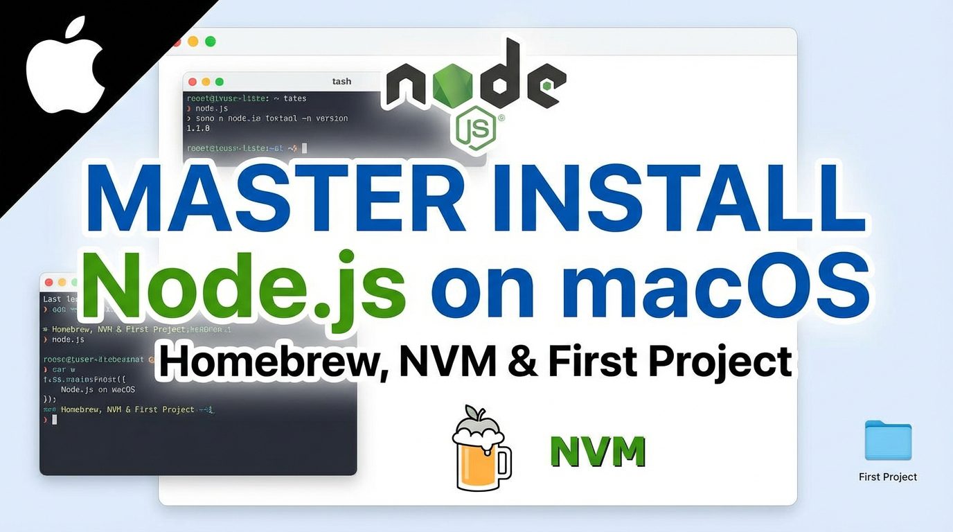 Install Node.js on macOS: Master Install Node.js on mac - Progressive Robot