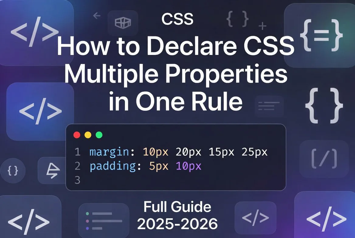 How to Declare CSS Multiple Properties in One Rule – Full Guide 2025–2026