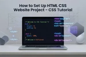 How to Set Up HTML CSS Website Project – CSS Tutorial 2025–2026