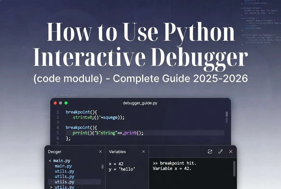 How to Use Python Interactive Debugger (code module) – Complete Guide 2025–2026