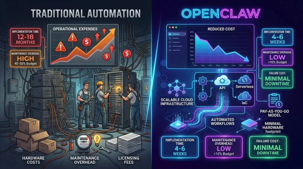 OpenClaw vs Traditional Automation Tools: The Complete 2026 Comparison Guide 12 Cost Analysis: Total Cost of Ownership