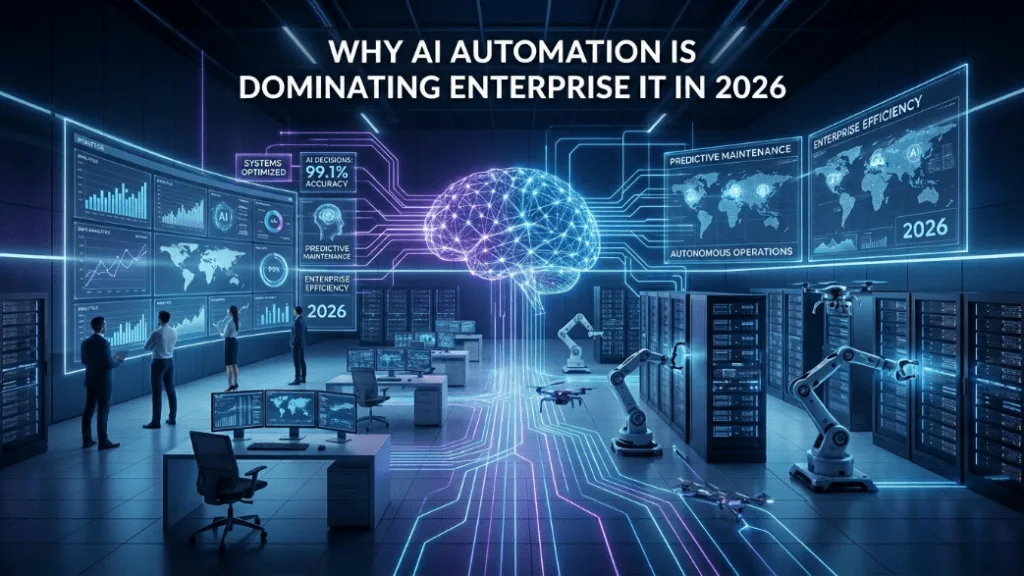 AI-POWERED AUTOMATION IN ENTERPRISE IT SOLUTIONS: THE 2026 COMPLETE GUIDE 12 WHY AI AUTOMATION IS DOMINATING ENTERPRISE IT IN 2026