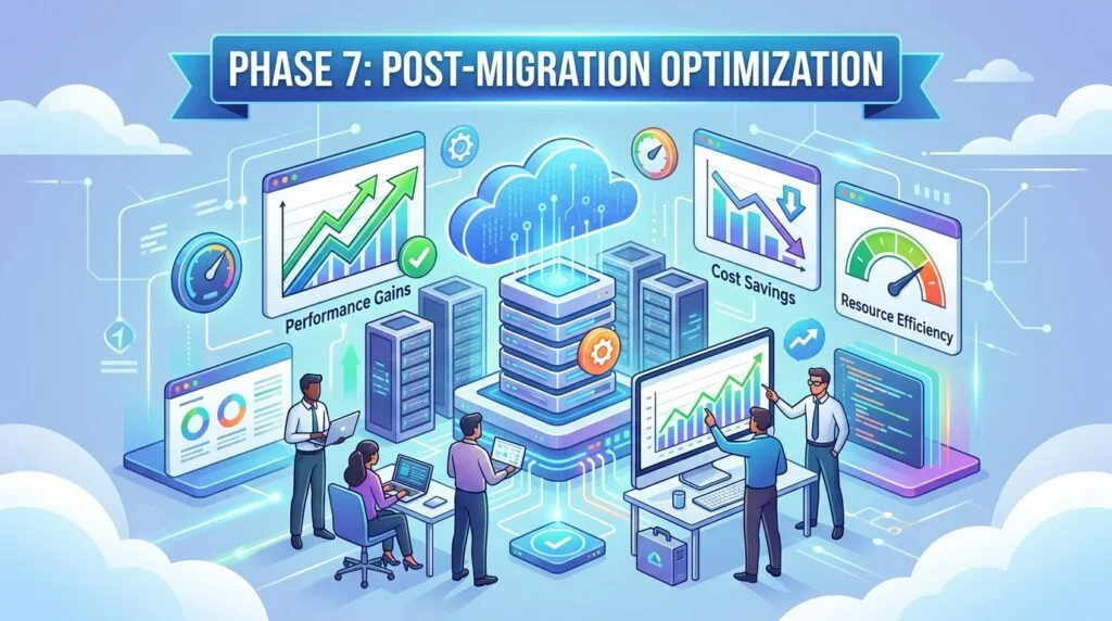 The Complete Guide to Cloud Migration Process: A Step-by-Step Blueprint for 2026 23 Phase 7: Post-Migration Optimization
