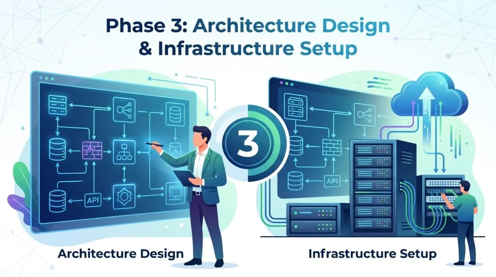 The Complete Guide to Cloud Migration Process: A Step-by-Step Blueprint for 2026 19 Phase 3: Architecture Design & Infrastructure Setup