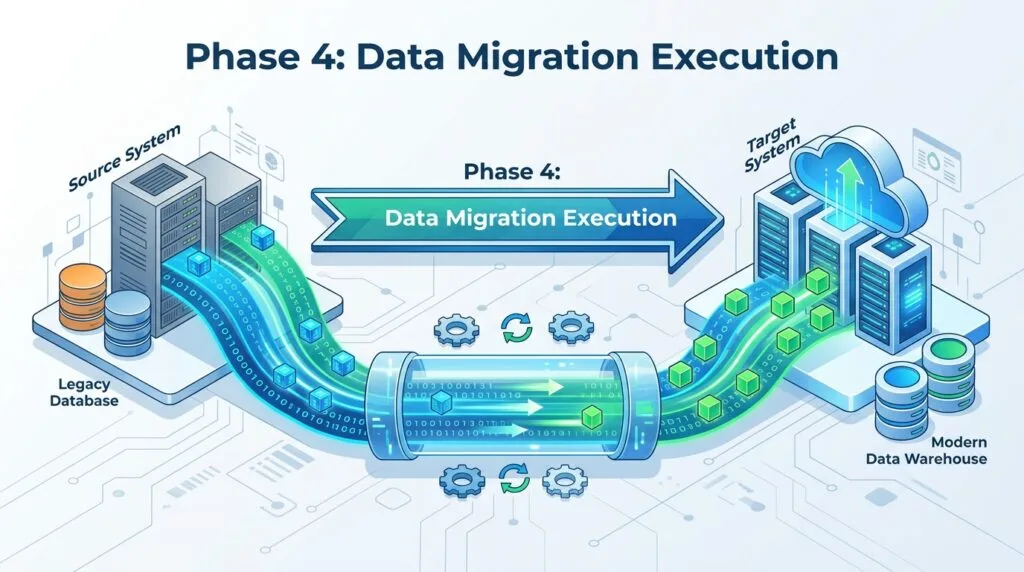 The Complete Guide to Cloud Migration Process: A Step-by-Step Blueprint for 2026 20 Phase 4: Data Migration Execution