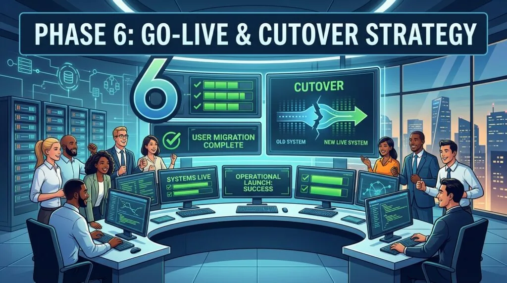 The Complete Guide to Cloud Migration Process: A Step-by-Step Blueprint for 2026 22 Phase 6: Go-Live & Cutover Strategy