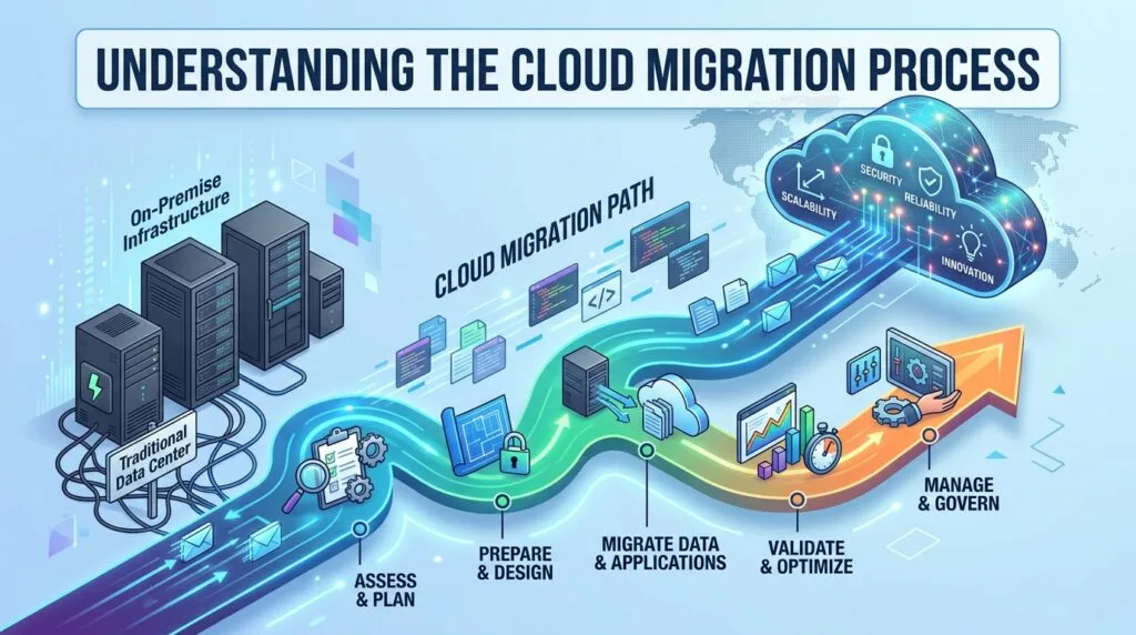 The Complete Guide to Cloud Migration Process: A Step-by-Step Blueprint for 2026 16 Understanding the Cloud Migration Process