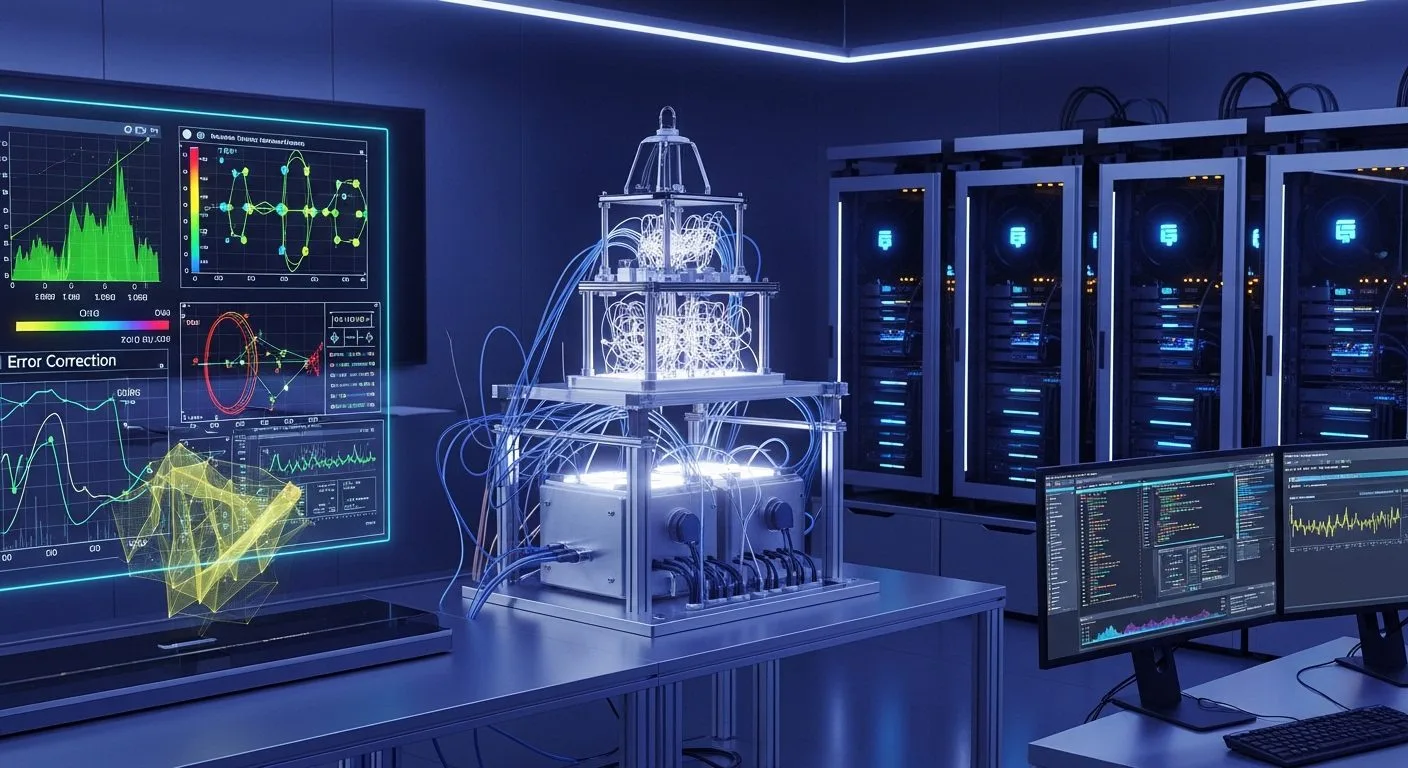 What is NVIDIA Ising shown as an AI-powered quantum computing workflow with calibration data, error correction decoding, and high-performance research infrastructure