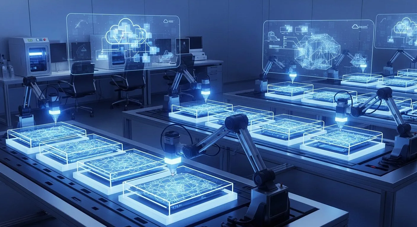 What is Project Silica shown as a quartz glass archival storage system for long-term cloud data preservation