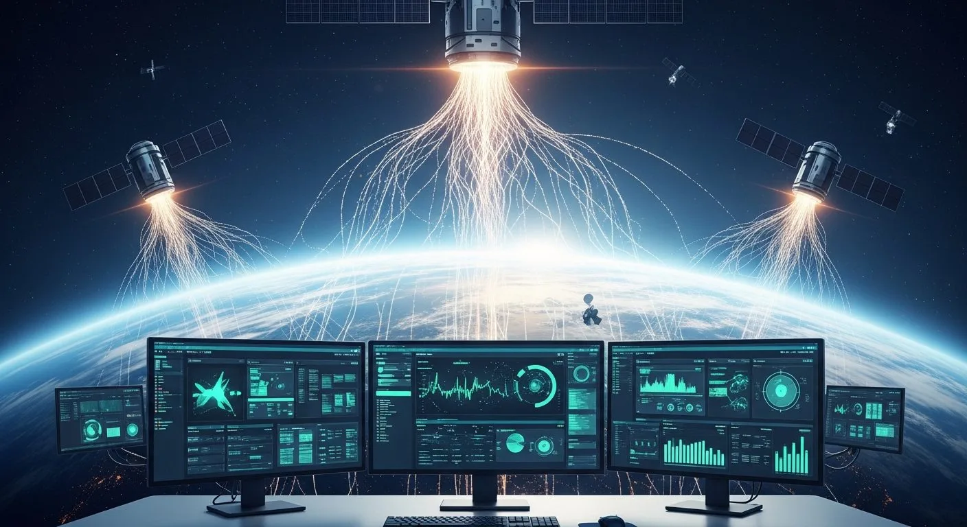 What is Xoople shown as an Earth intelligence platform combining satellite measurements, AI-ready geospatial data, enterprise workflows, and physical-world monitoring