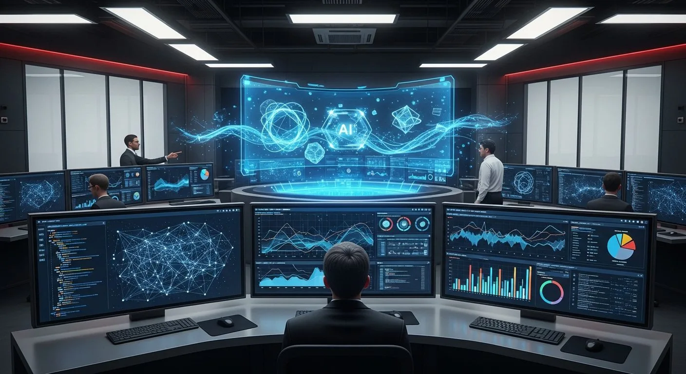 What is Project Glasswing shown as an AI-assisted cybersecurity initiative scanning critical software for serious vulnerabilities