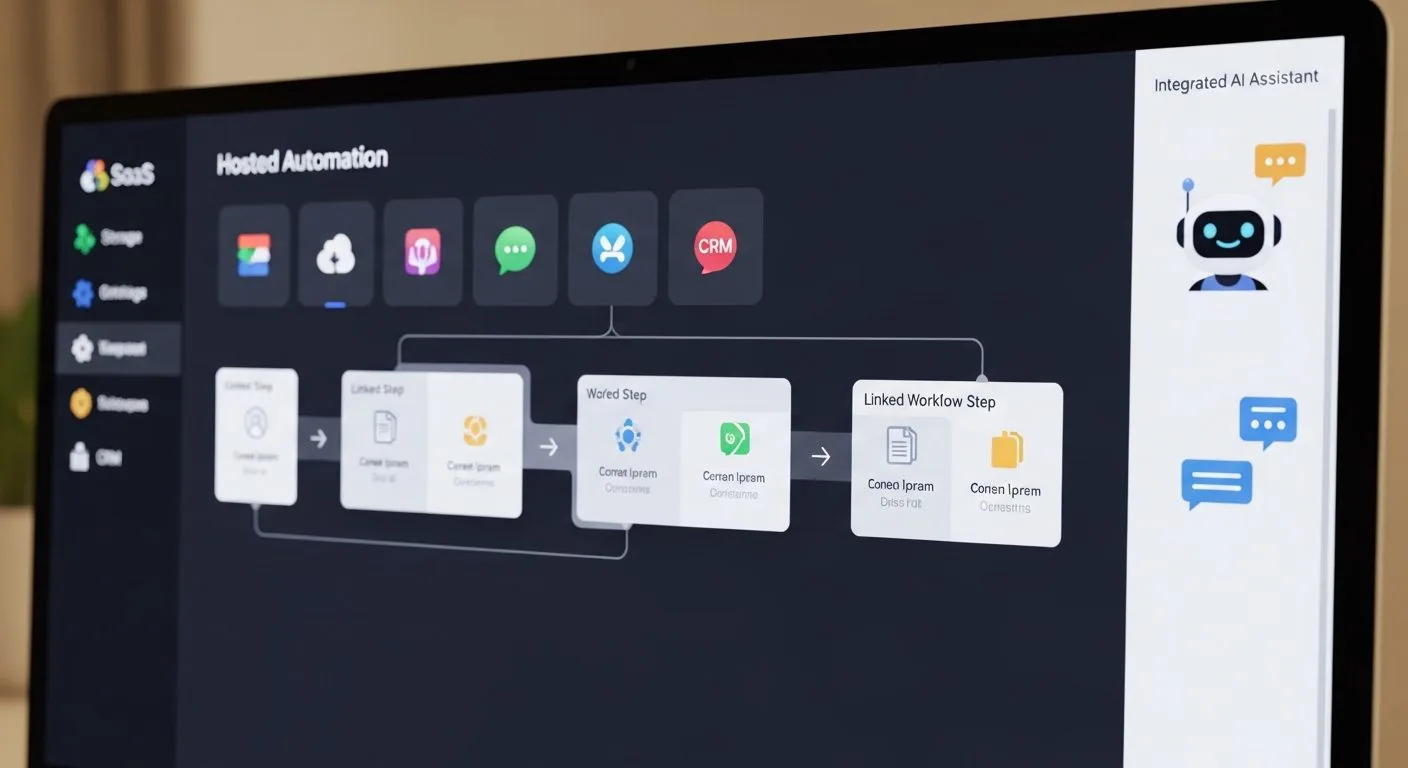 How to set up TrustClaw in a hosted AI workflow dashboard with connected apps and automation steps