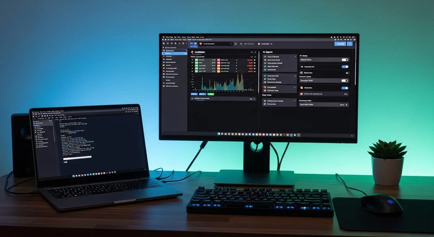How to set up NanoClaw on a self-hosted AI workstation with terminal windows, containers, and an agent dashboard on screen