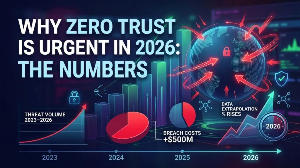 ZERO TRUST SECURITY: THE 2026 CIO'S SURVIVAL GUIDE TO ENTERPRISE PROTECTION 11 WHY ZERO TRUST IS URGENT IN 2026: THE NUMBERS