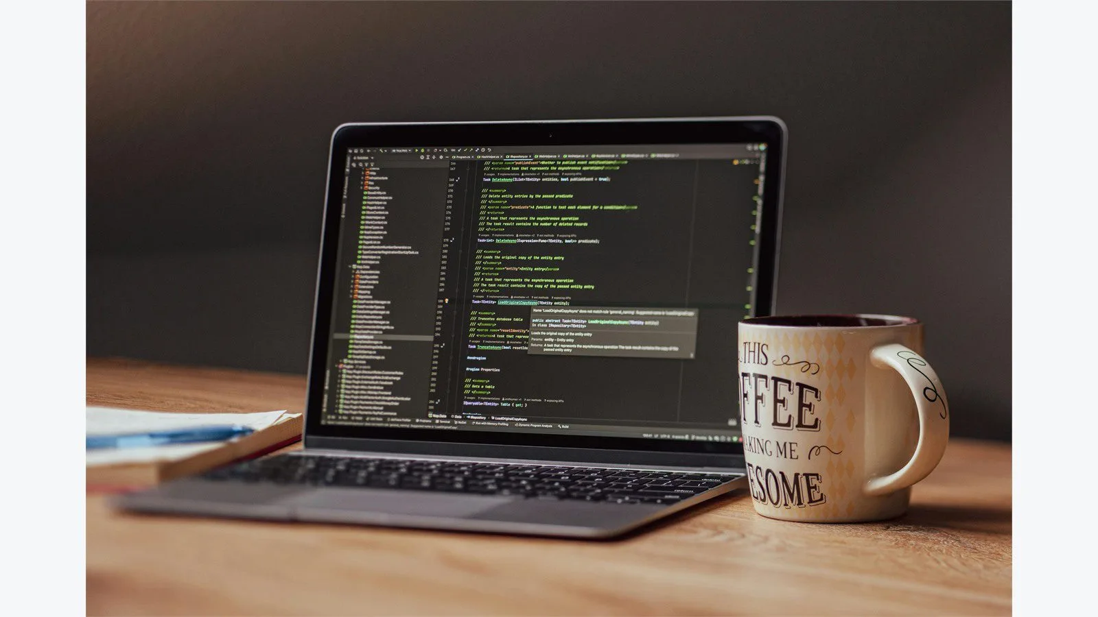 What Is Adobe FrameMaker? 7 Essential Facts for Beginners 16 Modern digital workflow desk with laptop, coffee, and production-ready workspace setup